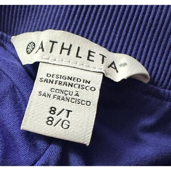 Athleta Brooklyn Lined Pant‎ Purple Womens 8 Tall New With Tags - Picture 5 of 8